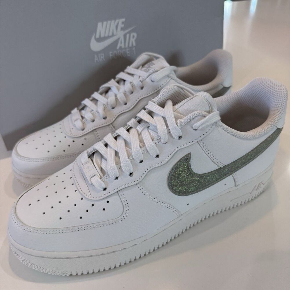 Wmns Air Force 1 '07 Essential 'Summit White Dusty Sage' DH4407-101 SIZE 8 NEW